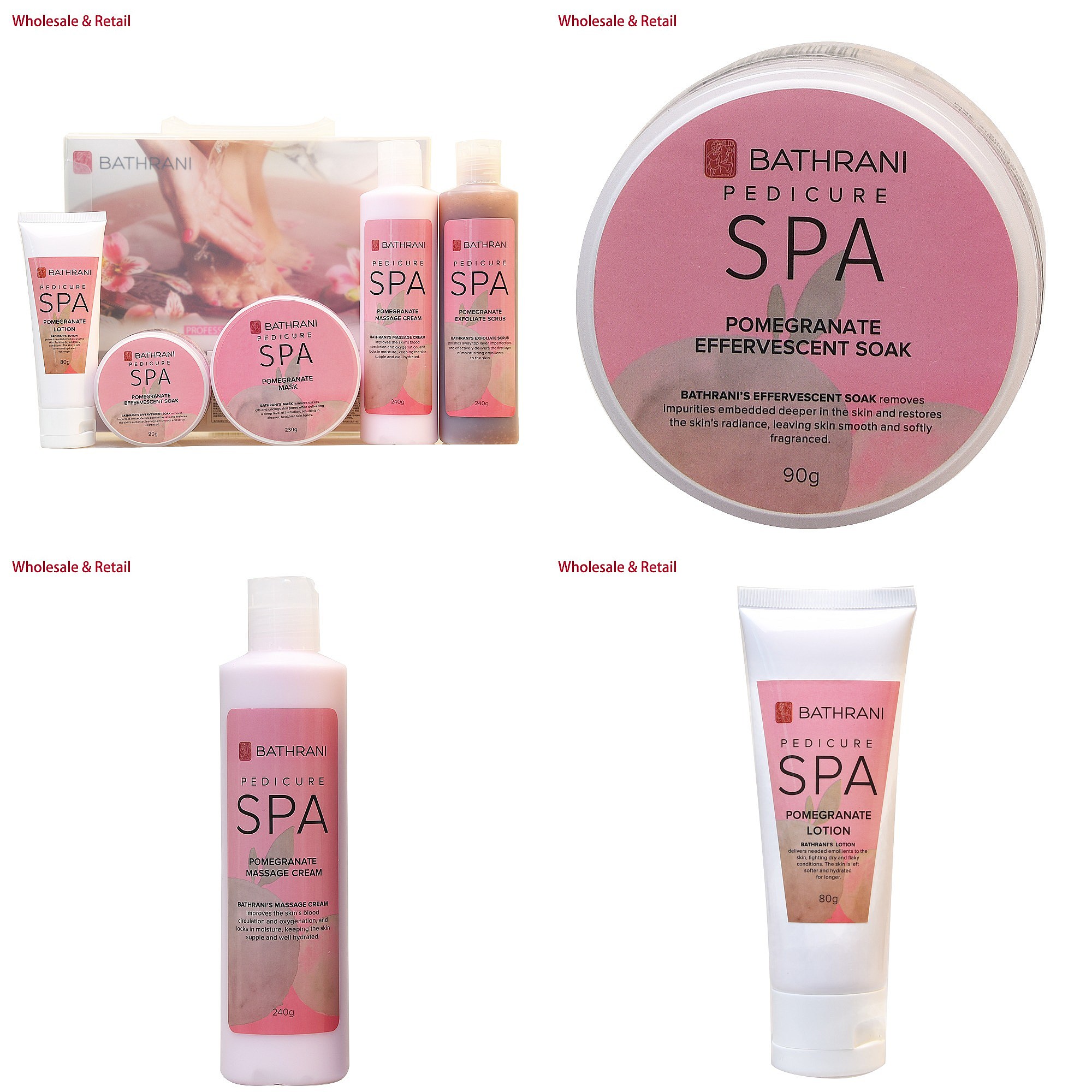 Luxury Skin Care - Spa Pedicure Kit 5-Step Foot Skin