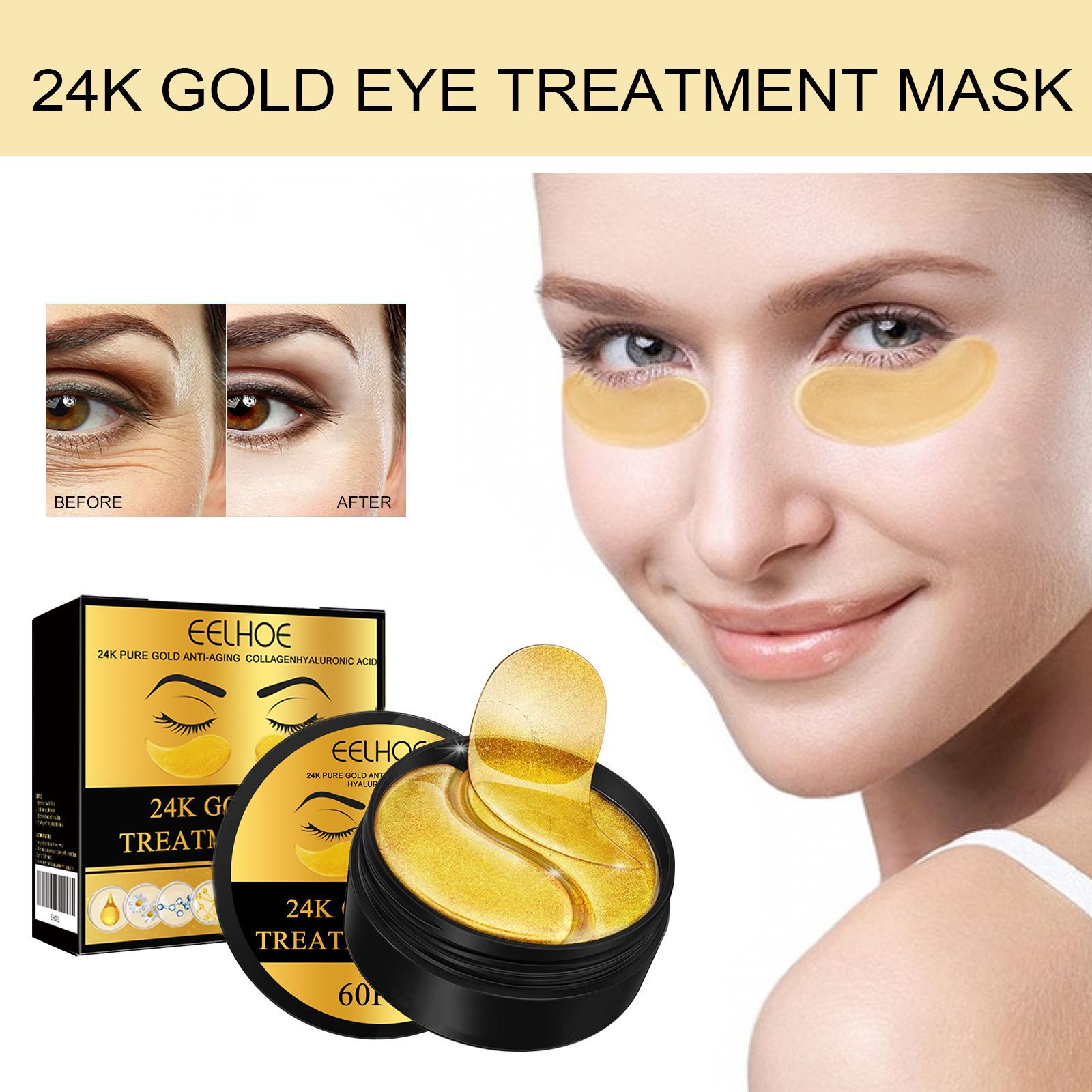 24K Gold Infused Luxury Eye Ma - Luxury Skincare Treatments review and price