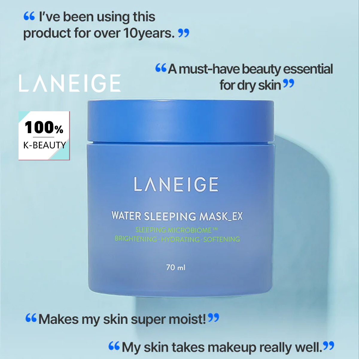 LANEIGE Water Sleeping Mask 70 - Luxury Skincare Fridge review and price